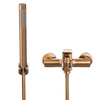 Invena bateria wannowa z zestawem natryskowym Neri Plus, miedź BW-P1-014-L