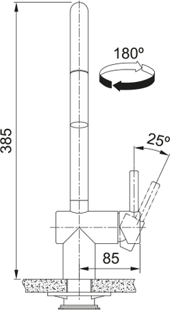 Franke bateria kuchenna Atlas Neo J pull-out, stal szlachetna 115.0590.047