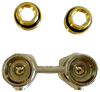 Honeywell podwójny zawór przyłączeniowy prosty 1/2" GW (z nyplami 1/2"x3/4") V2495DY015
