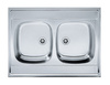 Franke zlewozmywak dwukomorowy Daria DSL 720 T ECO stal szlachetna len 103.0205.571