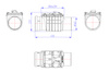 Kessel zawór przeciwzalewowy DN150, typ 2 R, z zamknięciem Staufix Basic 73150R