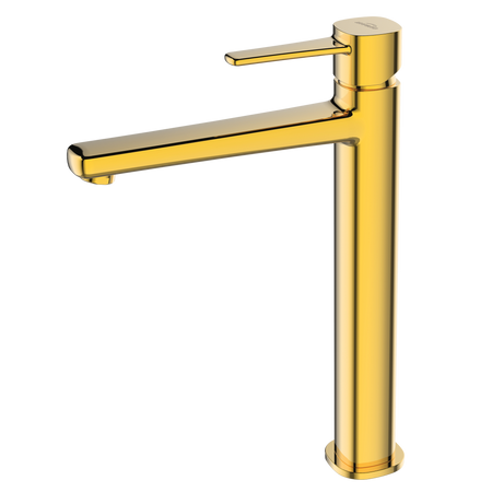 Invena bateria umywalkowa wysoka Glamour, złoty BU-02-W09-V