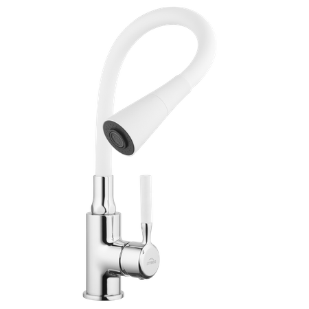 Invena bateria kuchenna Pogo biały/chrom BZ-80-L02