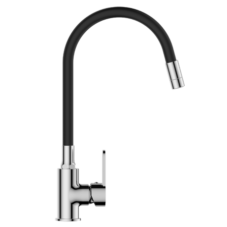 Invena bateria kuchenna Ksanti, chrom/czarny BZ-37-008-L