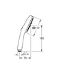 Grohe słuchawka prysznicowa 2 strumienie Tempesta Cube 110 czarny mat 269022433