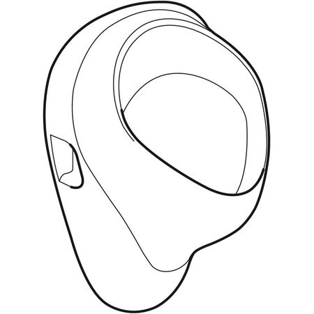 Geberit pisuar Felix, dopływ z tyłu, odpływ do tyłu 502.895.00.1