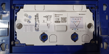 Geberit przycisk uruchamiający Omega 30, przedni, chrom mat, easy-to-clean 115.080.JQ.1