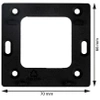 Engo natynkowy, internetowy regulator temperatury ZigBee/868 MHz zasilany sieciowo 230V, czarny E25-230B