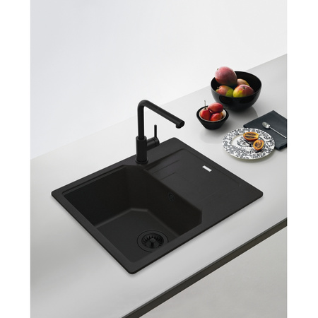 Franke bateria kuchenna z wyciąganą wylewką Lina L pull-out, czarny mat 115.0712.435