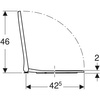 Geberit deska sedesowa Smyle Square, slim 500.238.01.1