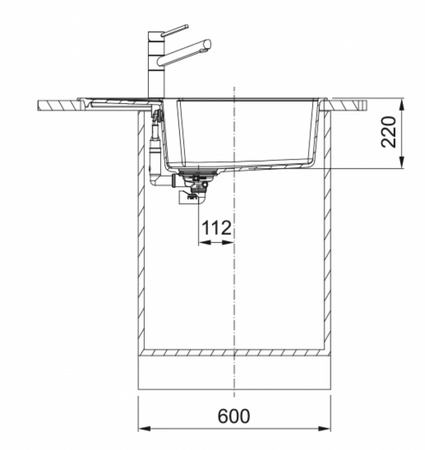 Franke zlewozmywak jednokomorowy wbudowywany Fragranite Urban UBG 611-78 XL, cappuccino 114.0687.279