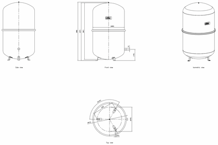 Reflex naczynie wzbiorcze Reflex N 140 6 bar / 70°C szare 8211400