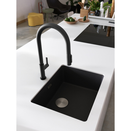 Franke bateria kuchenna filtrująca Maris Slim Clear Water J pull-out, czarny 120.0730.911