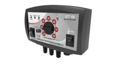 Tech sterownik ST-19 do pompy CO, antystop, czarny ST19BK