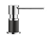 Blanco dozownik LATO Siligranit-Look czarny/chrom 526177