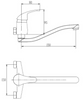 Invena bateria kuchenna ścienna Mitris, chrom BC-79-K01-B