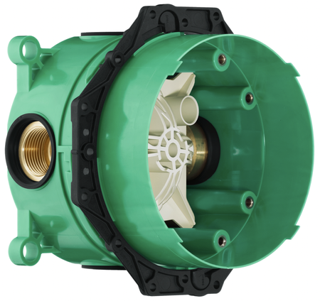 Czarny, kwadratowy zestaw prysznicowy 6w1 z baterią wannowo-natryskową Talis E ST004