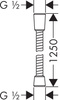 Hansgrohe wąż prysznicowy 1,25m chrom 28132000