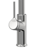 Invena bateria kuchenna z wyciąganą wylewką Farsala, chrom BZ-40-L01-S