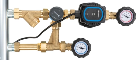 Afriso zestaw mieszający ze sprzęgłem hydraulicznym BPS 966 AP, dwa człony z zaworem obrotowym ARV 362 Vario ProClick, pompy AFRISO APH 160 9096620