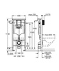 Grohe zestaw Rapid SL 2w1 ze stelażem podtynkowym do WC 113cm 38536001