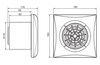 Venture wentylator łazienkowy Silent 200 CRZ 230V, 50HZ 40021260