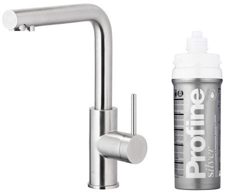 KFA bateria kuchenna z filtracją wody Duero Pure Basic, inox + zestaw filtrujący Profine Silver S 6623-914-22