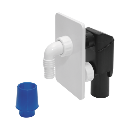 Tycner syfon pralkowy podtynkowy, biały 519