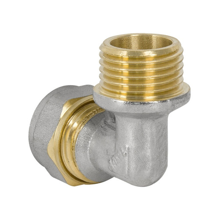 Diamond kolano KOL-CH, PEX-AL-PEX, mosiądz 1/2"x16 FTN-004.1/2X16.KOL-C