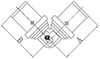 Diamond kolano zaprasowywane podwójne PEX-AL-PEX z mosiądzu 16x16 FZZ-006.16X16.KOL-2