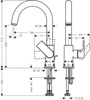 Hansgrohe Vernis Shape bateria umywalkowa 200, chrom 71564000