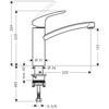 Hansgrohe bateria zlewozmywakowa jednouchwytowa stojąca FOCUS E2 31806000