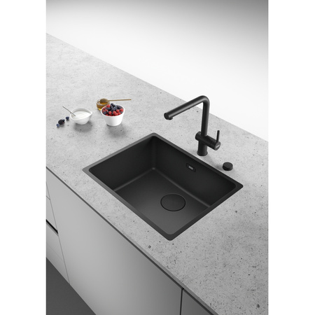 Franke ukryty przelew Color Line, czarny mat 112.0657.273