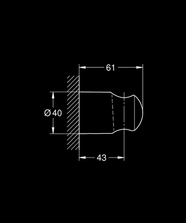 Grohe uchwyt prysznicowy ścienny Tempesta, chrom 28605001