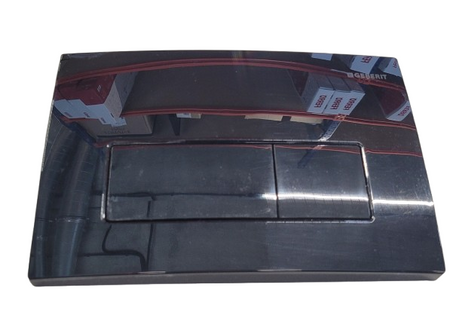 WYPRZEDAŻ: Geberit przycisk uruchamiający Geberit Delta 50, przedni, czarny połysk 115.119.DW.1