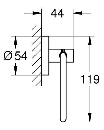 Grohe uchwyt na papier Essentials, chrom 40689001