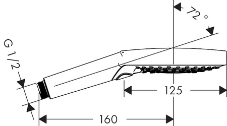 Hansgrohe słuchawka prysznicowa Raindance Select S 120 3jet, DN15 26530000
