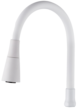 Invena dwufunkcyjna elastyczna wylewka do baterii Plus, biały SC-B1-226-L