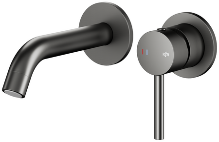 KFA bateria umywalkowa podtynkowa Moza, gun metal grey PVD 5039-810-61