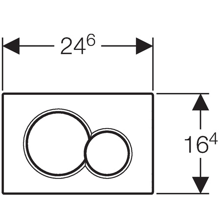 Geberit przycisk spłukujący Sigma 01, czarny 115.770.DW.5