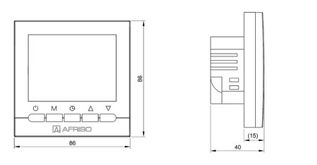Afriso programowalny termostat pokojowy RT 10 D-230 86062