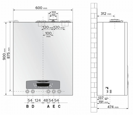 Ariston kocioł gazowy dwufunkcyjny CLAS B ONE WIFI 24 3302127