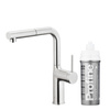 KFA bateria kuchenna z funkcją filtracji wody i wyciąganą wylewką Duero Pure Move Pull-Out + zestaw fitrujący Profine Silver S, stal nierdzewna 6623-424-22