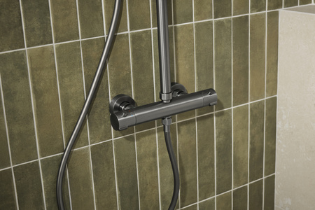 KFA deszczownia z baterią termostatyczną Moza Premium, gun metal grey PVD 5736-920-61