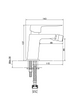 Invena bateria bidetowa Paros, czarny BB-09-004-A