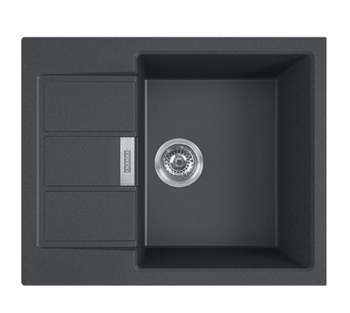 Franke zlewozmywak jednokomorowy Sirius 2.0 S2D 611-62 onyx tectonite 143.0618.665