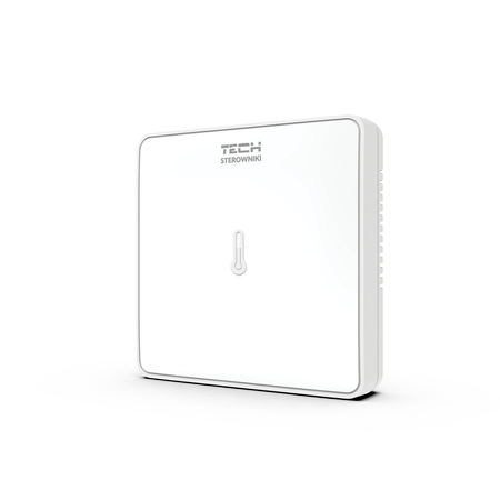 Tech czujnik temperatury C-8R bezprzewodowy - pokojowy, biały STC8RWH