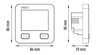 Engo internetowy regulator temperatury, WI-FI, 230V, czarny E10B230WIFI