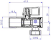 Invena zawór kulowy odcinający z filtrem, z metalowym pokrętłem do baterii, dolnopłuka lub pralki 1/2"X1/2" ZW-12-W15