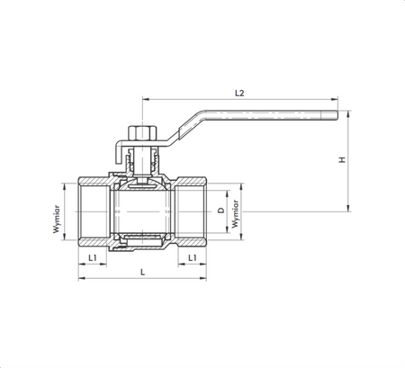 KFA zawór kulowy wodny nakrętno-nakrętny z dźwignią 3/8" 700-110-10